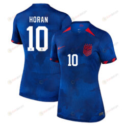 Lindsey Horan 10 USA Women's National Team 2023-24 World Cup Away Women Jersey