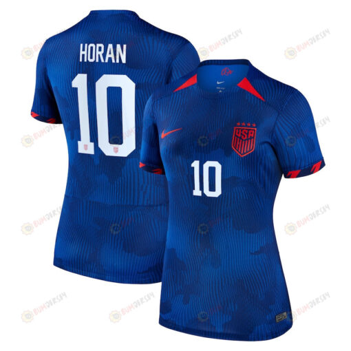 Lindsey Horan 10 USWNT Women 2023 Away Jersey - Royal