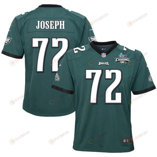 Linval Joseph 72 Philadelphia Eagles Super Bowl LVII Champions 2 Stars 2 Stars Youth Jersey - Black