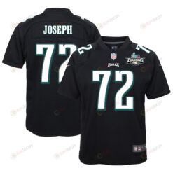 Linval Joseph 72 Philadelphia Eagles Super Bowl LVII Champions 2 Stars Youth Jersey - Black