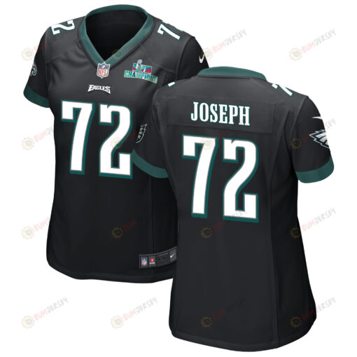 Linval Joseph 72 Philadelphia Eagles Super Bowl LVII Champions WoMen's Jersey - Black