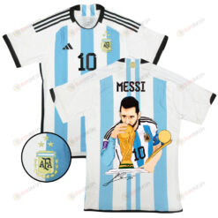 Lionel Messi 10 Coronation Qatar World Cup Player Version Men Jersey