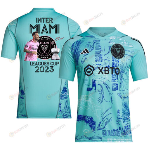 Lionel Messi 10 Inspires Inter Miami's Championship Leagues Cup 2023 One Planet Men Jersey - Player Version