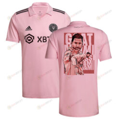 Lionel Messi 10 Inter Miami Capture Leagues Cup 2023 Pink Jersey - Men