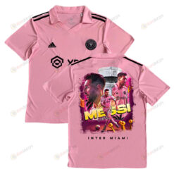 Lionel Messi 10 Inter Miami Celebrates Leagues Cup Win 2023 Pink Jersey - YOUTH