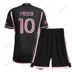 Lionel Messi 10 Inter Miami FC 2023/24 Away Jersey Kit - Black