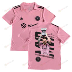 Lionel Messi 10 Inter Miami FC Leagues Cup Trophy 2023 Pink Jersey - YOUTH