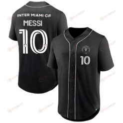 Lionel Messi 10 Inter Miami FC Third Period Fashion Baseball Jersey - Black