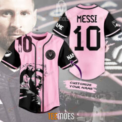 Lionel Messi 10 Inter Miami Football Club 2023 Custom Name Baseball Jersey