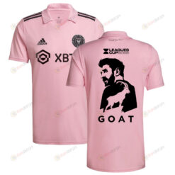 Lionel Messi 10 Inter Miami GOAT Leagues Cup 2023 Pink Jersey - Men