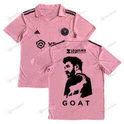 Lionel Messi 10 Inter Miami GOAT Leagues Cup 2023 Pink Jersey - YOUTH