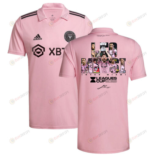 Lionel Messi 10 Inter Miami Masterpiece Of Leagues Cup 2023 Pink Jersey - Men