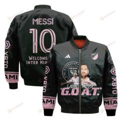 Lionel Messi 10 Journey to Inter Miami 3D Printing Bomber Jacket - Black