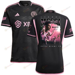 Lionel Messi 10 Leads Inter Miami to Leagues Cup Glory 2023 Black Jersey - Men