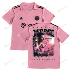 Lionel Messi 10 Leads Inter Miami to Leagues Cup Glory 2023 Pink Jersey - YOUTH