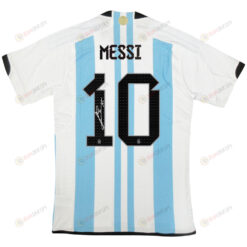 Lionel Messi 10 Signed Argentina Men Home Jersey National Team World Cup 2022