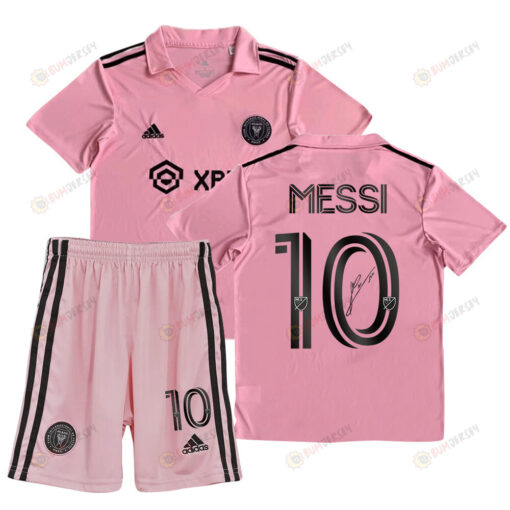 Lionel Messi 10 Signed Inter Miami CF Pink The Heart Beat Kit Jersey