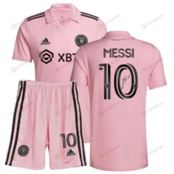 Lionel Messi 10 Signed Inter Miami FC 2023/24 Home Jersey Kit - Pink