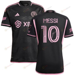 Lionel Messi 10 Signed Inter Miami FC 2023/24 Men Away Player Version Jersey - Black