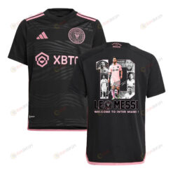 Lionel Messi 10 Welcome To Inter Miami FC 2023/24 YOUTH Away Jersey - Black