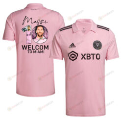 Lionel Messi 10 Welcome to Inter Miami 2023 Pink Men Jersey - Player Version