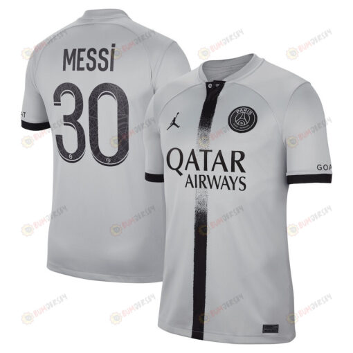 Lionel Messi 22 Paris Saint-Germain 2022/23 Away Breathe Stadium Men Jersey - Black