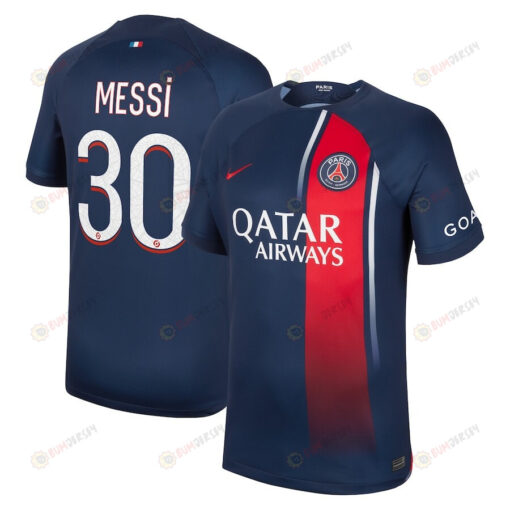 Lionel Messi 30 Paris Saint-Germain 2023/24 Home Men Jersey - Navy