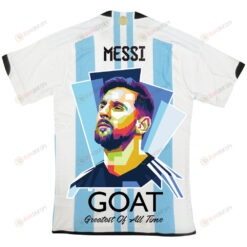 Lionel Messi GOAT Greatest Of All Time Player Version Men Jersey