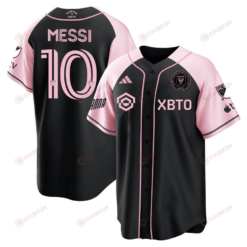 Lionel Messi Inter Miami Baseball Cool Base Jersey - Stitched Men Jersey - Black Pink