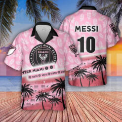 Lionel Messi Inter Miami CF Print 3D Hawaiian Shirt
