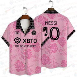 Lionel Messi MLS Inter Miami Pink Pattern Hawaiian Shirt