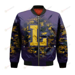 Lipscomb Bisons Bomber Jacket 3D Printed Camouflage Vintage