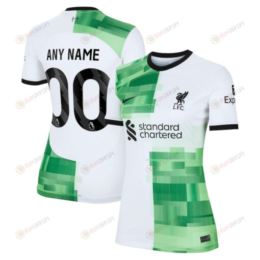 Liverpool 2023/24 Away Custom Women Jersey - White