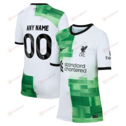 Liverpool 2023/24 Away Custom Youth Jersey - White