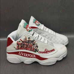 Liverpool Football Team Pattern Air Jordan 13 Shoes Sneakers