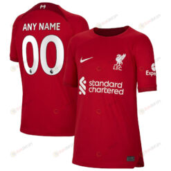 Liverpool Youth 2022/23 Home Custom Jersey - Red