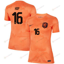 Lize Kop 16 Netherlands Women's National Team 2023-24 World Cup Home Women Jersey