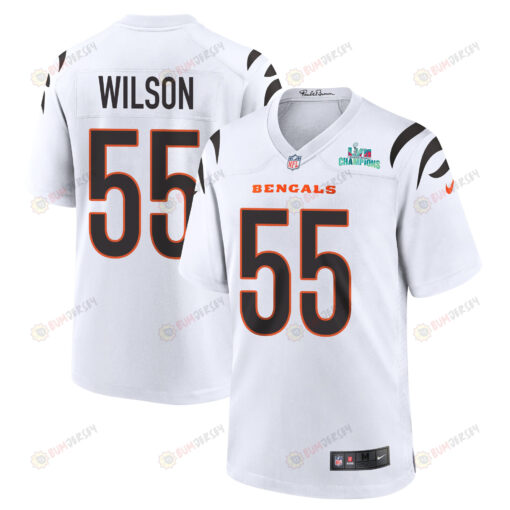 Logan Wilson 55 Cincinnati Bengals Super Bowl LVII Champions Men's Jersey - White