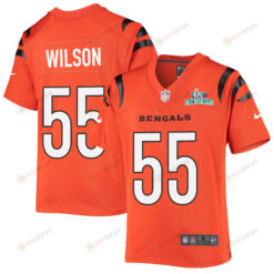 Logan Wilson 55 Cincinnati Bengals Super Bowl LVII Champions Youth Alternate Game Jersey - Black