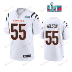 Logan Wilson 55 Cincinnati Bengals Super Bowl LVII Men's Jersey- White