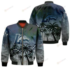 Longwood Lancers Bomber Jacket 3D Printed Coconut Tree Tropical Grunge