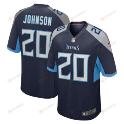 Lonnie Johnson Tennessee Titans Game Player Jersey - Navy