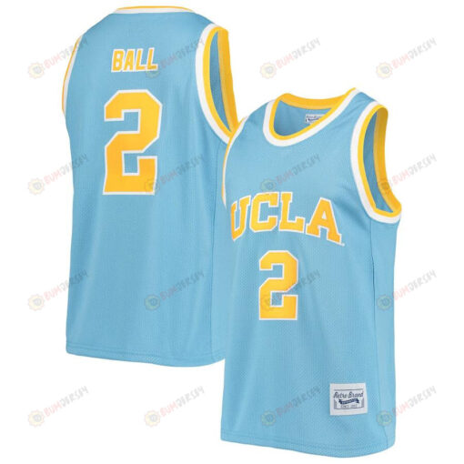Lonzo Ball 2 UCLA Bruins Original Retro Brand Alumni Basketball Jersey - Blue