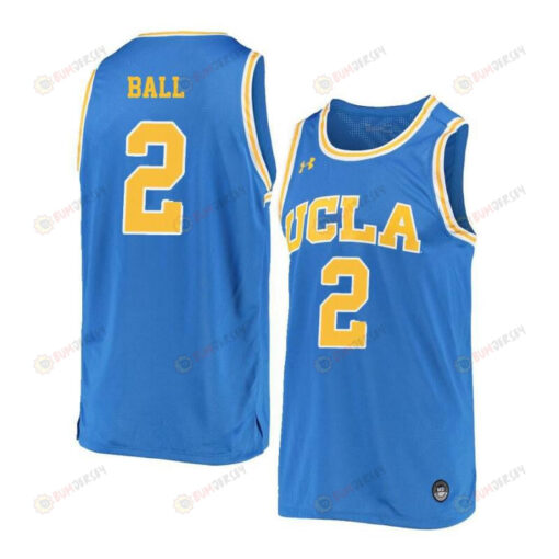 Lonzo Ball 2 UCLA Bruins Retro Elite Basketball Men Jersey - Blue