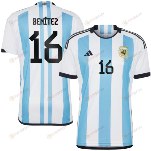 Lorena Ben?tez 16 Argentina Women's National Team 2023-24 World Cup Home Men Jersey