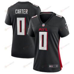Lorenzo Carter 0 Atlanta Falcons Women's Game Player Jersey - Black