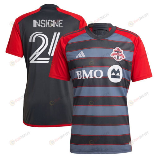 Lorenzo Insigne 24 Toronto FC 2023 Club Kit Men Jersey - Gray