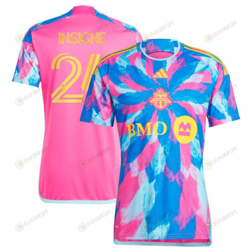 Lorenzo Insigne 24 Toronto FC 2023 The Energy Kit Men Jersey - Pink