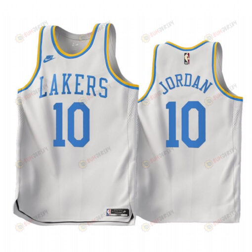 Los Angeles 10 Lakers DeAndre Jordan 2022-23 Classic Edition White Jersey - Men Jersey