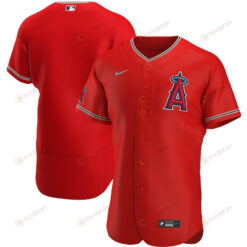 Los Angeles Angels Alternate Team Logo Elite Jersey - Red